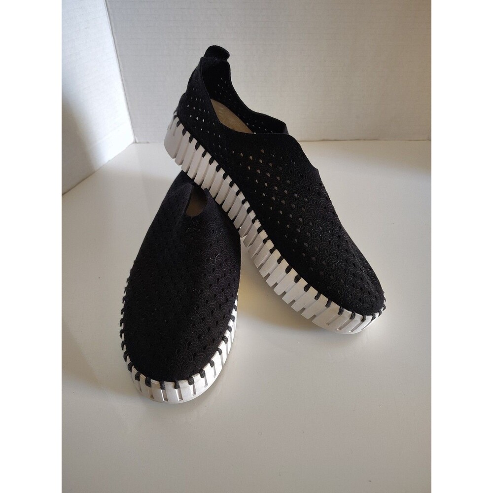 Ilse Jacobsen Tulip Slip- On Flat Black Size 41 US 10.5-11  (41)
